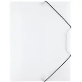 D.Rect Transparant Plastic Kaart met Elastiek A4 - 6 Stuks