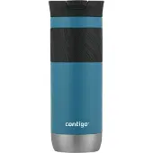 CONTIGO Byron Snapseal thermosbeker - Juniper - 20oz - roestvrijstalen isoleerbeker, koffiebeker-to-go, lekvrij, houdt tot 7 uur warm, vaatwasserbestendig BPA-vrij deksel