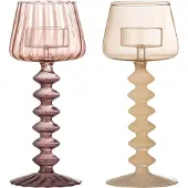 Creative Collection Daze kandelaar roze set van 2 stuks