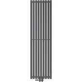 LuxeBath Badkamerradiator middenaansluiting 480x1800 mm antraciet met onderaansluitset