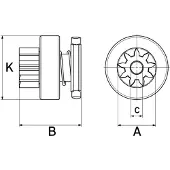 HC-CARGO F032333866 Vrijwielaandrijving, starter