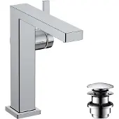 Hansgrohe tecturis e eengreeps wastafelkraan 150 fine coolstart met afvoerplug, chroom