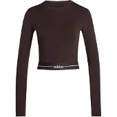 Adidas Functioneel shirt 'Hyperglam' bruin / wit
