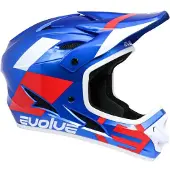 Evolve Storm Integral Helm Blauw/Rood/Wit || Maat: L (59-60 cm)