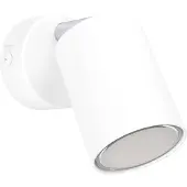 Eglo connect Smart Spot Adfira-Z, wit, 1-lamp, staal dimbaar, wit / opaal, Woon-/ Eetkamer, metaal, Modern