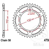 JT Sprockets 530 Jtr479.38 Steel Achtertandwiel