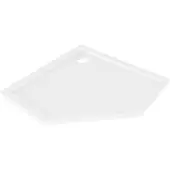 Mexen Flow vijfhoekige douchebak slim 80 x 80 , wit glans - 46P108080