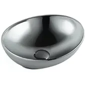Mexen Elza opbouwwastafel 40 x 33 cm, zilver - 21014087