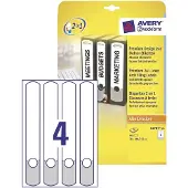 Avery Zweckform Smalle maprugetiketten wit/grijs