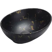 Mexen Elza opbouw waskom 40 x 33 cm, zwarte steen - 21014097