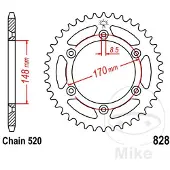 Jt Tandwiel achter R828,47