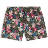 BOSS Heren Groen All-over Bedrukt Zwempak (L), Strandkleding, Polyester 50508844