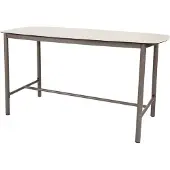 4 Seasons Outdoor High Diningtafel Manolo 90 180 Terre 4SO Printed Keramiek Tafel Buiten Hoog