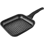 Supreme Steengrill Vaste Handgreep Gestreept 20 Cm Zilver