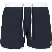 Urban Classics Zwemshorts navy / wit