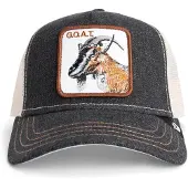 GOORIN BROS. Pet 'The GOAT' nachtblauw / cognac / wit