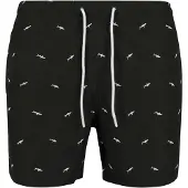 Urban Classics Zwemshorts zwart / wit