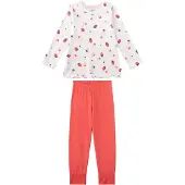 Sanetta Nachtkledij watermeloen rood / parelwit