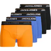 Jack & Jones Boxershorts 'Jactheodore' blauw / oranje / zwart / wit