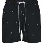 Urban Classics Zwemshorts zwart / wit