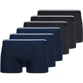 Skiny Boxershorts donkerblauw / zwart