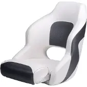 Talamex Captain Deluxe Folding Seat Zilver
