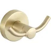 Mexen Remo dubbele handdoekhanger, geborsteld goud - 70507352-55