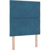 vidaXL LED Hoofdbord Donkerblauw 80 cm Fluweel