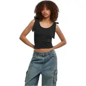 Urban Classics Top zwart / wit