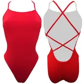 Turbo Patron Sirene Swimsuit Rood 10 Years Meisje