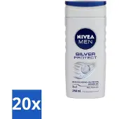 Nivea Men – Douchegel – Silver Protect – 250 ml - Bulkverpakking - 20 stuks