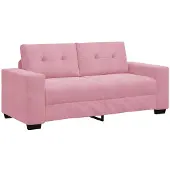 vidaXL loveseat bank roze 180x77x82 cm fluweel