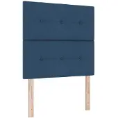 vidaXL LED Hoofdbord met LED-stripverlichting Blauw 80 cm Stof