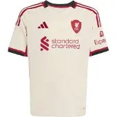 Adidas Functioneel shirt 'Liverpool FC 25/26' donkerrood / zwart / wolwit