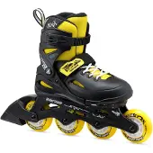 Rollerblade Rolschaatsen - Fury - Zwart/Geel - Skeelers - - 33/38 - Rolschaatsen
