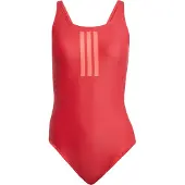 Adidas Sportbadpak '3-Stripes V-Back' rood / pastelrood