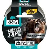 Bison Grizzly Tape Zilver 10 meter