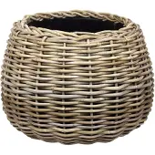 Van der leeden Drypot tina rotan d45h34cm bruin