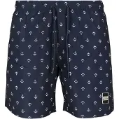 Urban Classics Zwemshorts marine / wit