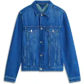 Tommy Hilfiger Regular Trucker Jacket Ike Blue Maat: L | Spijkerjassen Outlet | Heren | Blauw
