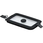 Rösle FLEXX 2GO vacuümdeksel, vierkant, met clips, 18,6 x 11,7 cm, 0,6 liter