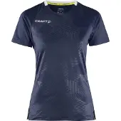Craft Premier Solid Short Sleeve T-shirt Blauw L Vrouw