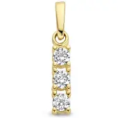 The Jewelry Collection 14K geelgoud hanger zirkonia 4026938