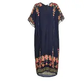 Usha Jurk marine / gemengde kleuren