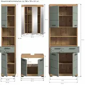 Furnilux Scout badkamercombinatie salie mdf tz artisan nb