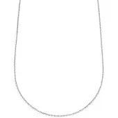 Lucleon Essentials | 2 mm Zilverkleurige Ketting met Kabelschakels