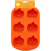Wilton Siliconen Mal - Halloween Pompoen - Bakvorm voor Mini Cakes, Muffins en Koekjes