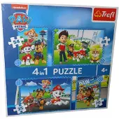 Trefl Paw Patrol 4-in-1 puzzels - 207 stukjes