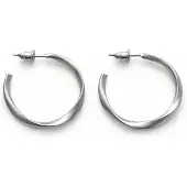 Fashion Jewelry Twist oorringen | Mat zilver gekleurd