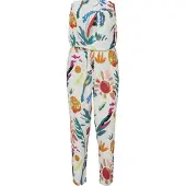 Urban Classics Jumpsuit petrol / oranje / rood / wit
